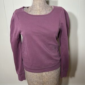 Self Contrast NWT Womens Medium Purple Crew Neck Sweatshirt